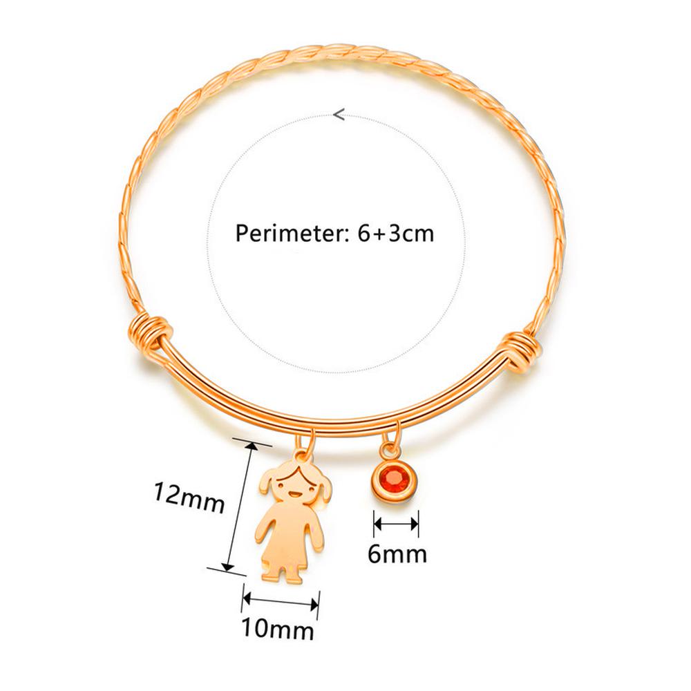 Custom Name Stainless Steel Bracelet Personalized Mother's Gifts